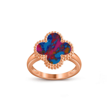 [Saipan]LUCKY CLOVER VINTAGE ROSE GOLD RING COLLECTION