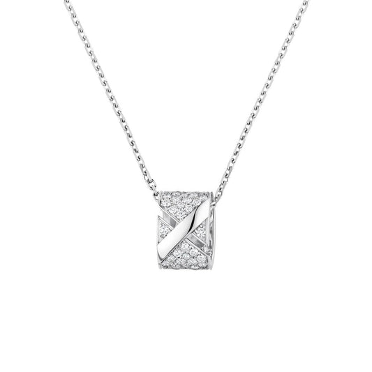 [Saipan]LIENS EVIDENCE DIAMOND PAVED NECKLACE
