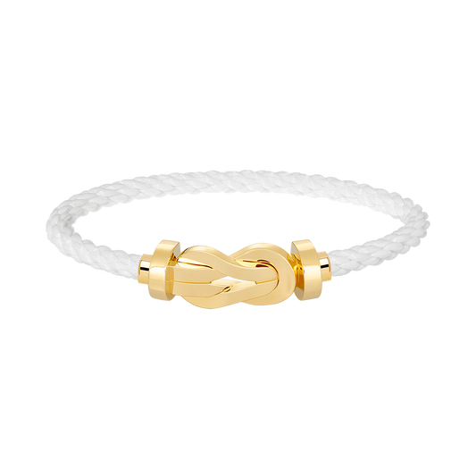 [Saipan]LARGE 8-FIGURE BUCKLE BRACELET - GOLD