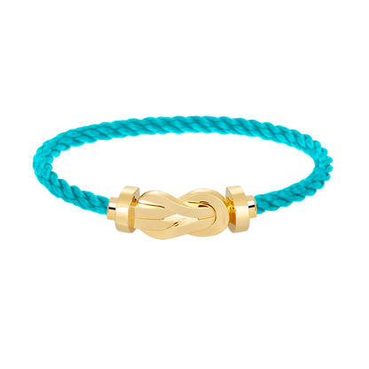 [Saipan]LARGE 8-FIGURE BUCKLE BRACELET - GOLD