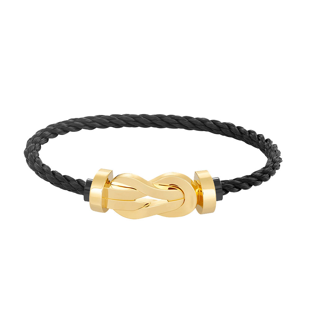 [Saipan]LARGE 8-FIGURE BUCKLE BRACELET - GOLD