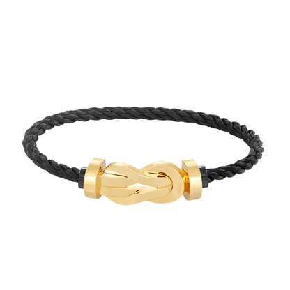 [Saipan]LARGE 8-FIGURE BUCKLE BRACELET - GOLD