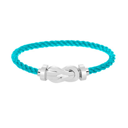[Saipan]LARGE 8-FIGURE BUCKLE BRACELET - WHITE GOLD
