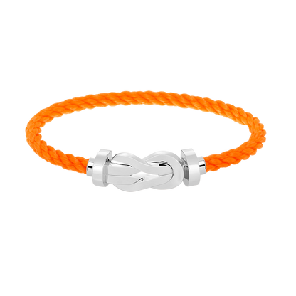 [Saipan]LARGE 8-FIGURE BUCKLE BRACELET - WHITE GOLD