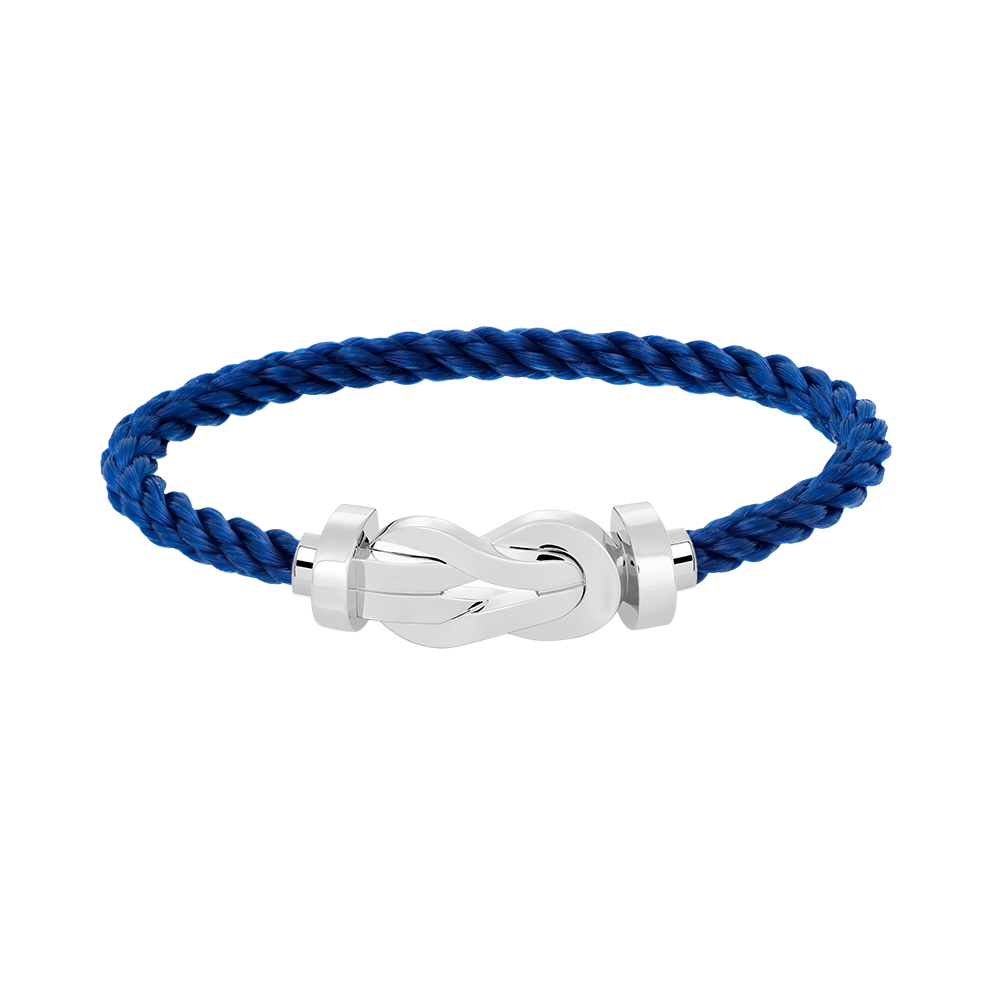 [Saipan]LARGE 8-FIGURE BUCKLE BRACELET - WHITE GOLD