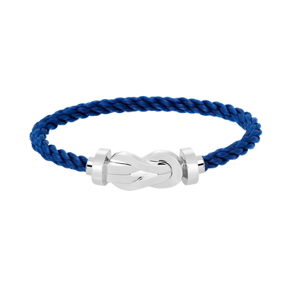 [Saipan]LARGE 8-FIGURE BUCKLE BRACELET - WHITE GOLD