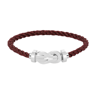 [Saipan]LARGE 8-FIGURE BUCKLE BRACELET - WHITE GOLD
