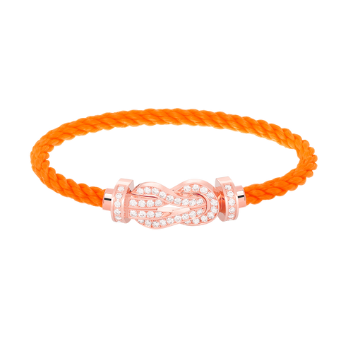 [Saipan]LARGE 8-FIGURE BUCKLE FULL DIAMOND BRACELET - ROSE GOLD