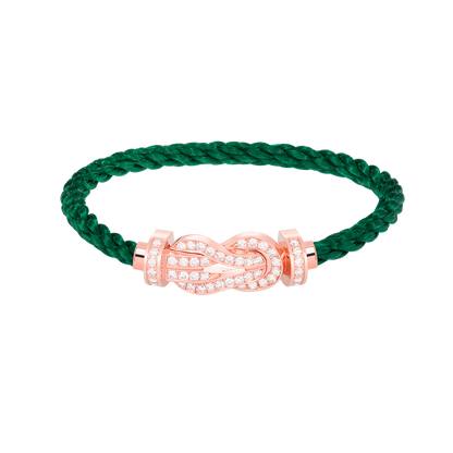 [Saipan]LARGE 8-FIGURE BUCKLE FULL DIAMOND BRACELET - ROSE GOLD