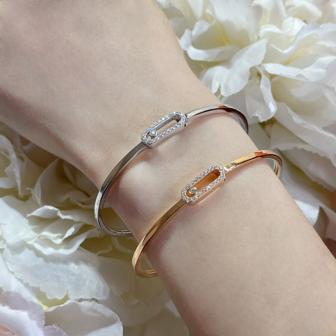 [Saipan]MOVE UNO PAVÉ FLEX BANGLE (MEDIUM)