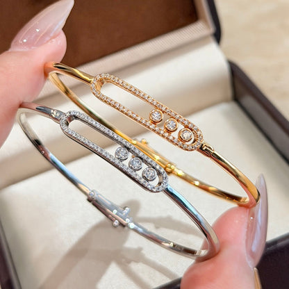 [Saipan]MOVE PAVÉ DIAMOND BANGLE BRACELET M