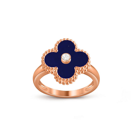 [Saipan]LUCKY CLOVER DIAMOND-ACCENT ROSE GOLD RING COLLECTION