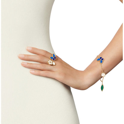 [Saipan]SPRING ENCHANTMENT BUTTERFLY & FLORAL CHARM BRACELET