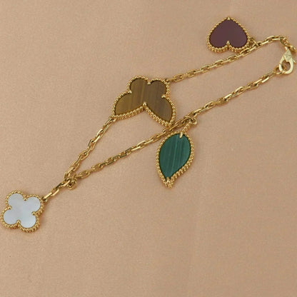 [Saipan]LUCKY NATURE MULTI-CHARM BRACELET