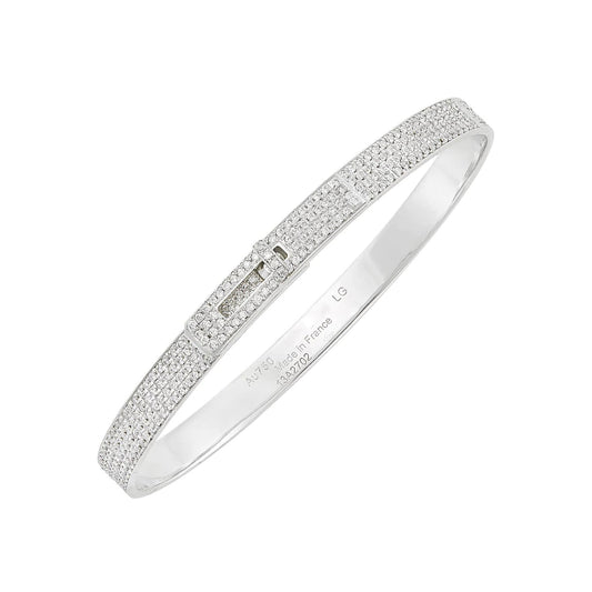 [Saipan]HM KELLY BRACELET IN SILVER AND FULL PAVE DIAMOND