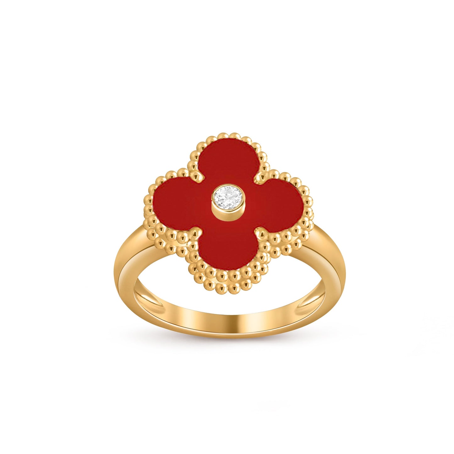 [Saipan]LUCKY CLOVER DIAMOND-ACCENT GOLD RING COLLECTION