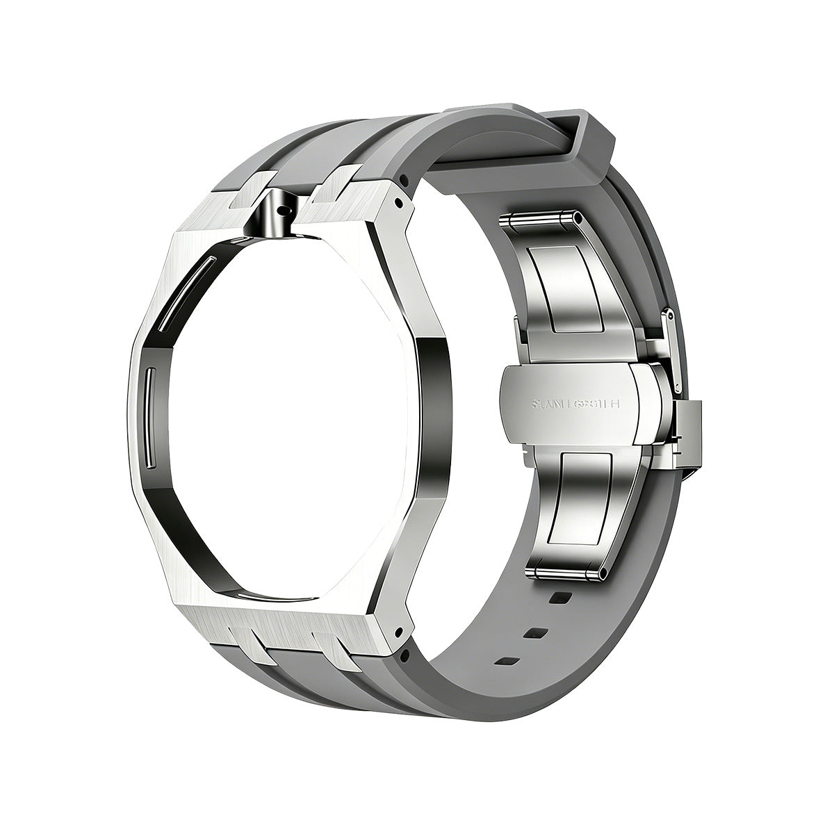 [Saipan]OAK POP GRAY STEEL SILICONE STRAP