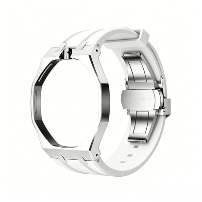 [Saipan]OAK POP WHITE STEEL SILICONE STRAP