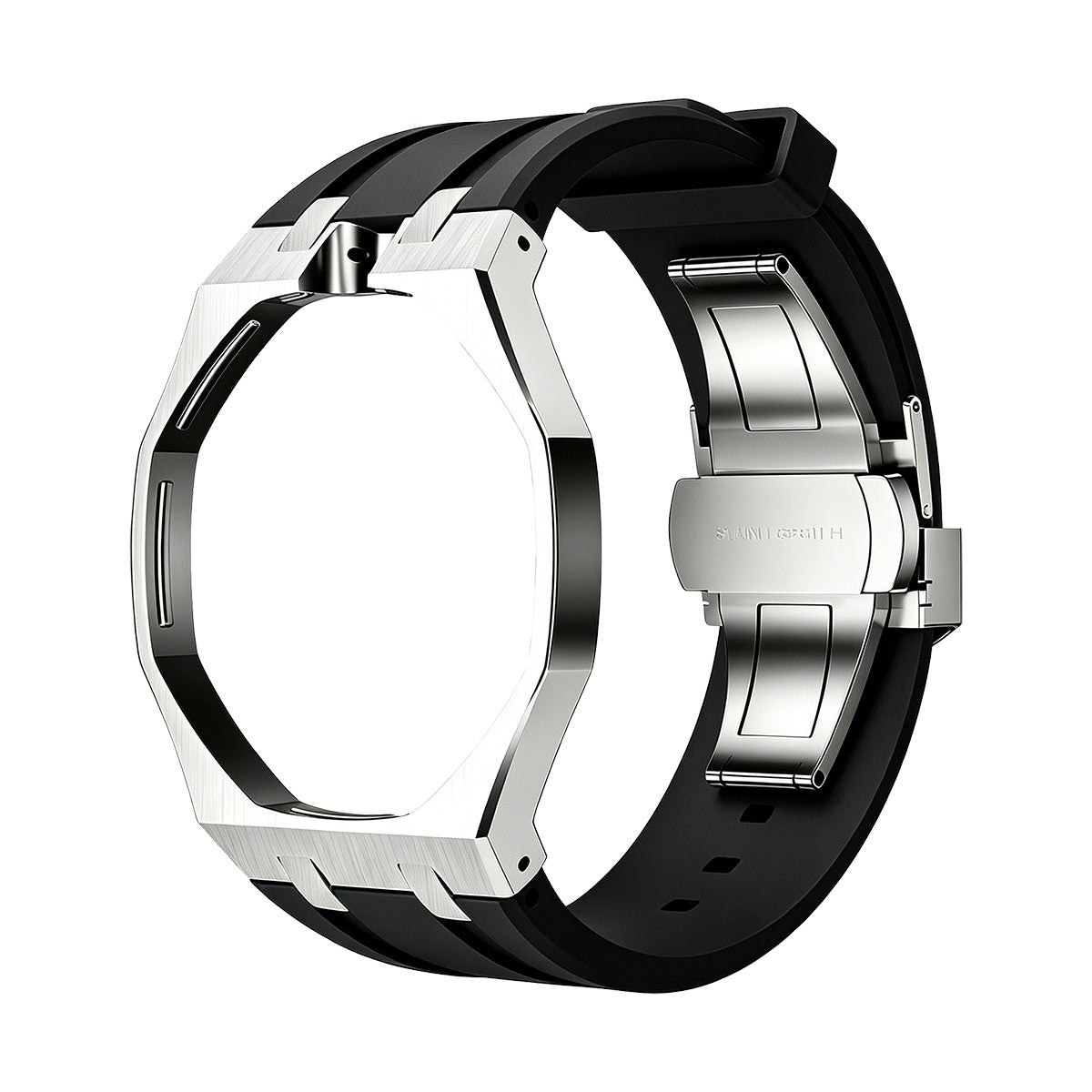 [Saipan]OAK POP BLACK STEEL SILICONE STRAP
