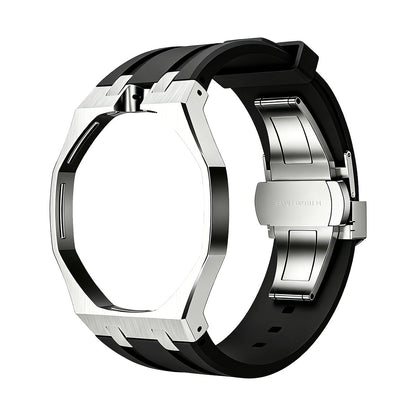 [Saipan]OAK POP BLACK STEEL SILICONE STRAP