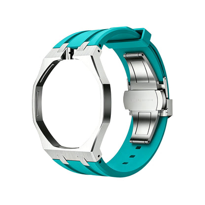 [Saipan]OAK POP SKY BLUE STEEL SILICONE STRAP