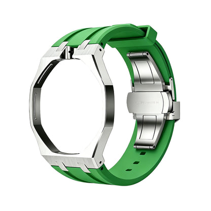 [Saipan]OAK POP GREEN STEEL SILICONE STRAP