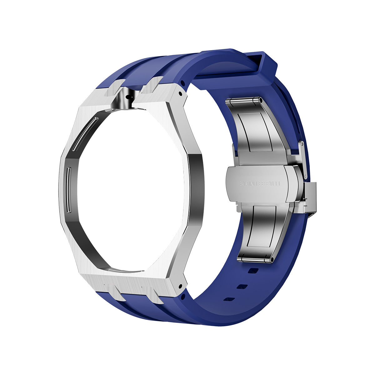 [Saipan]OAK POP DARK BLUE STEEL SILICONE STRAP