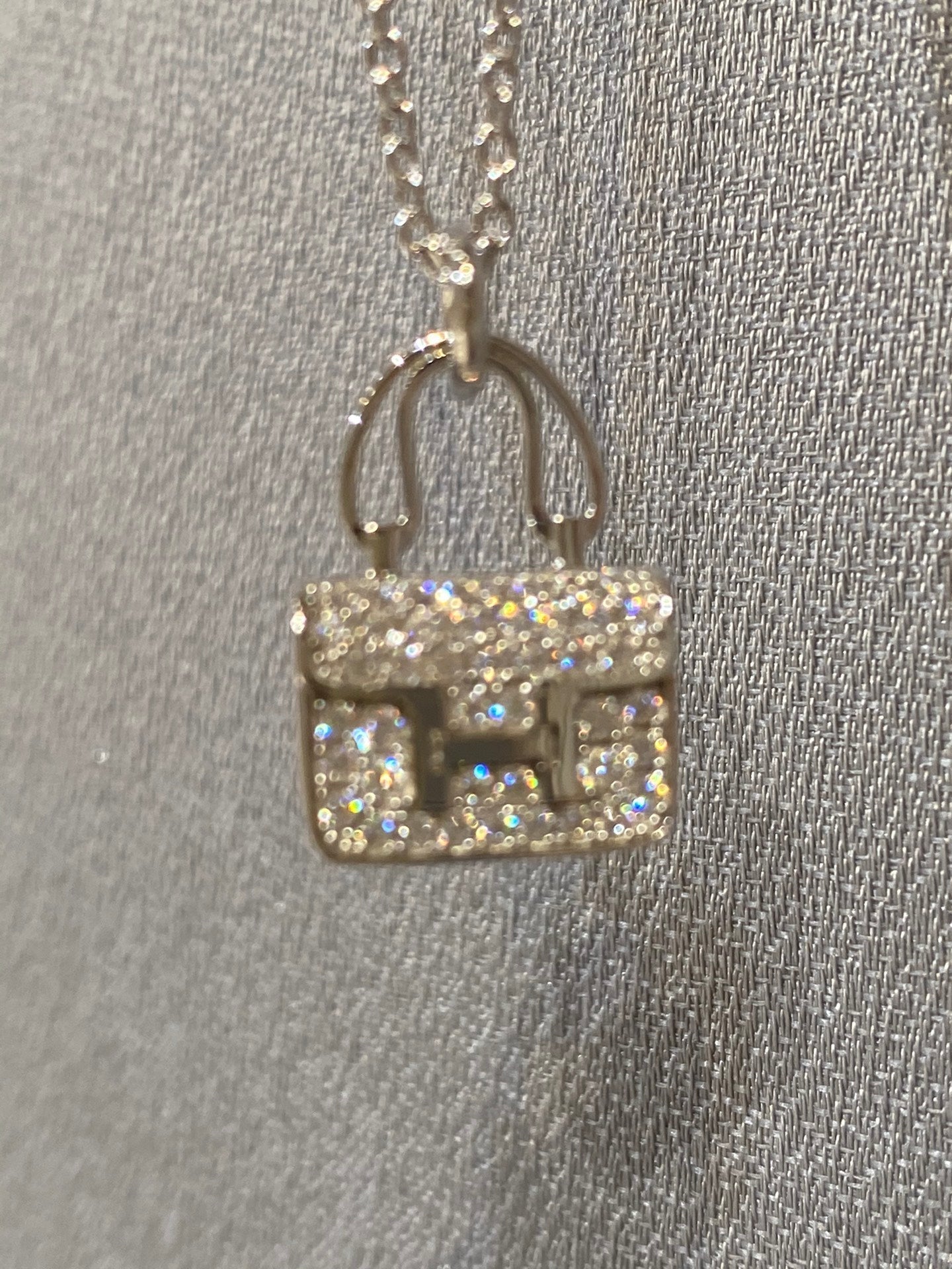 [Saipan]CONSTANCE PEDANT DIAMOND NECKLACE