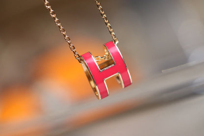 [Saipan]POP H PEDANT ROSE GOLD