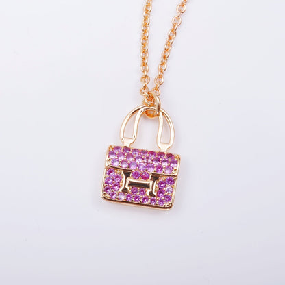 [Saipan]CONSTANCE PEDANT PURPLE DIAMOND NECKLACE