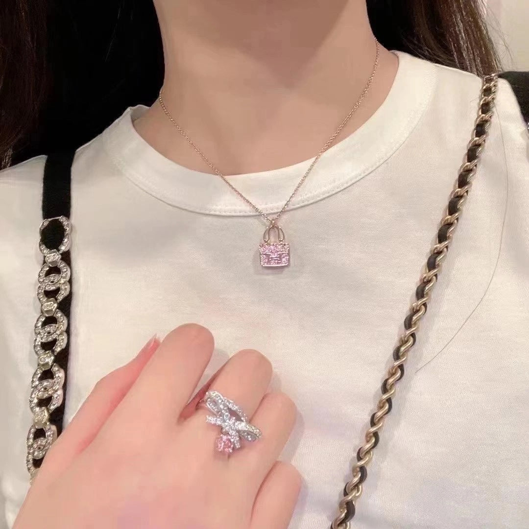 [Saipan]CONSTANCE PEDANT PURPLE DIAMOND NECKLACE
