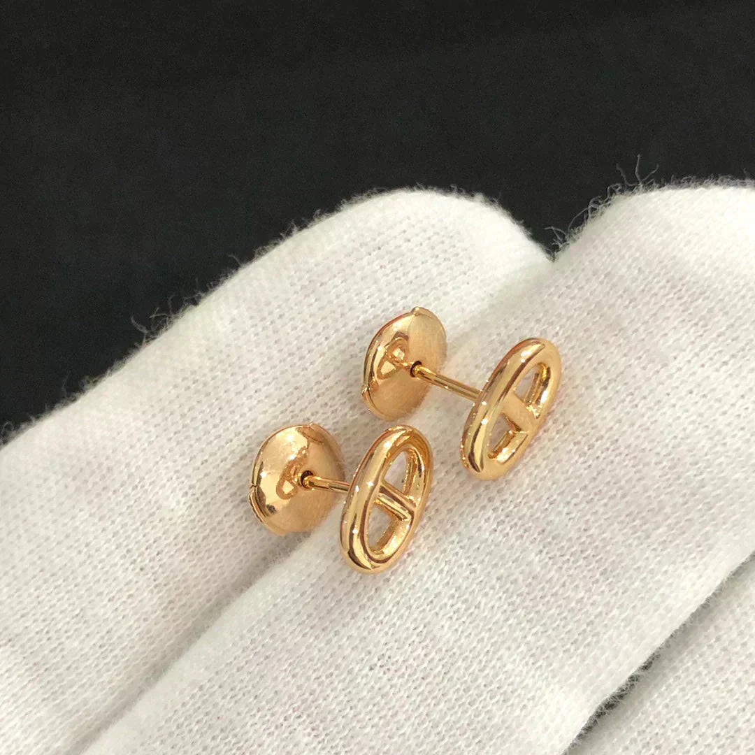 [Saipan]CHAINE SMALL EARRINGS GOLD AND SILVER