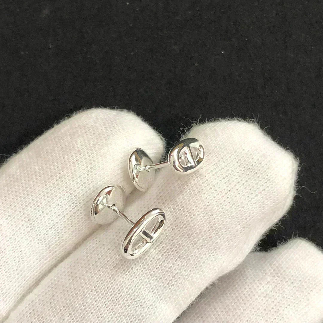 [Saipan]CHAINE SMALL EARRINGS GOLD AND SILVER