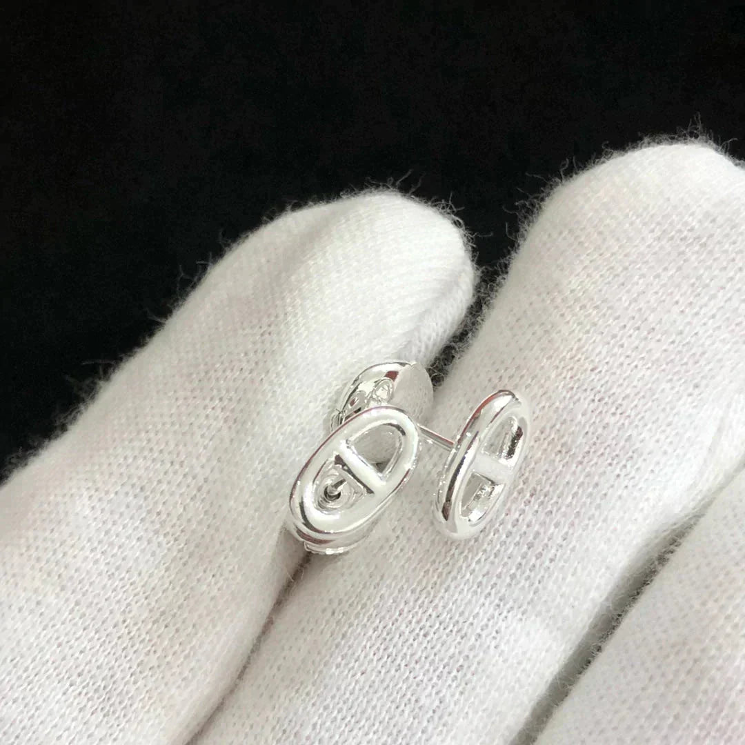 [Saipan]CHAINE SMALL EARRINGS GOLD AND SILVER