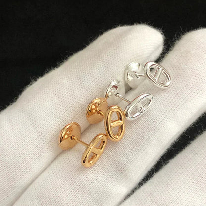 [Saipan]CHAINE SMALL EARRINGS GOLD AND SILVER