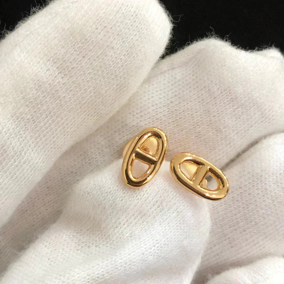 [Saipan]CHAINE SMALL EARRINGS GOLD AND SILVER