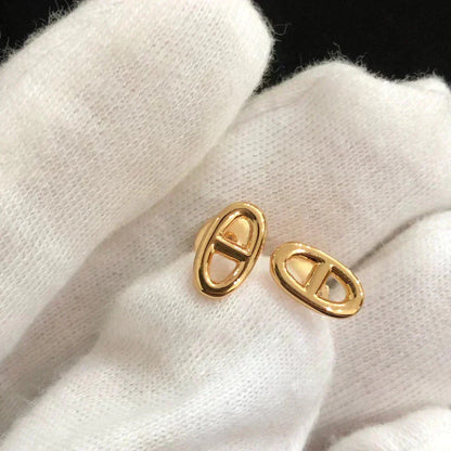 [Saipan]CHAINE SMALL EARRINGS GOLD AND SILVER