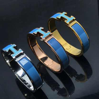 [Saipan]H BRACELET BLUE RAINBOW CERAMIC
