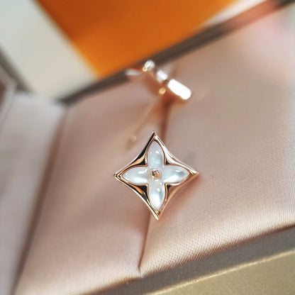 [Saipan]STAR MOP ROSE GOLD EARRINGS
