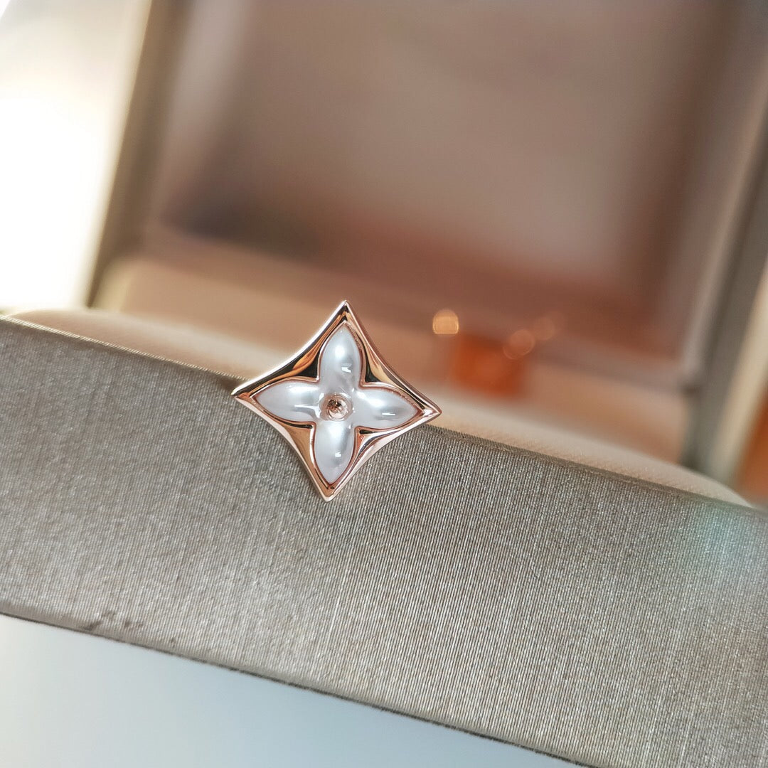 [Saipan]STAR MOP ROSE GOLD EARRINGS