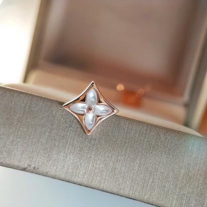 [Saipan]STAR MOP ROSE GOLD EARRINGS