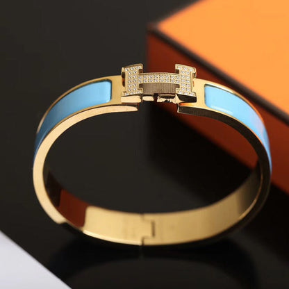 [Saipan]H CLOUD BLUE BRACELET GOLD DIAMOND