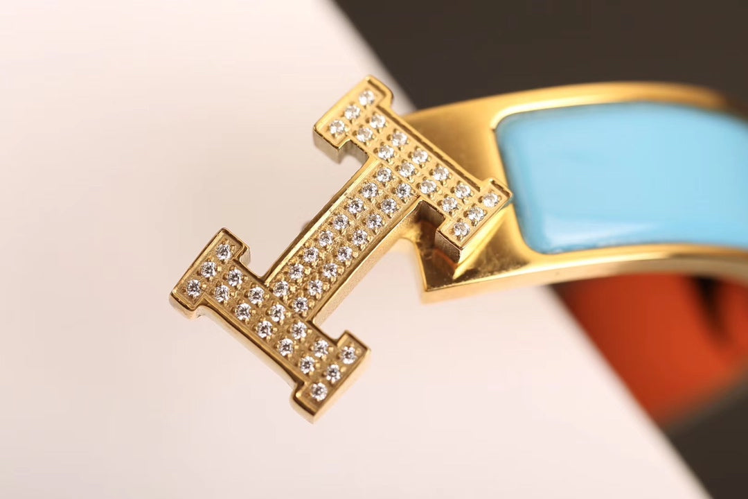 [Saipan]H CLOUD BLUE BRACELET GOLD DIAMOND