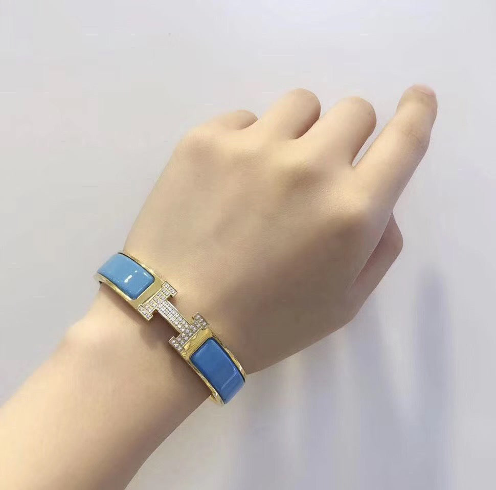 [Saipan]H CLOUD BLUE BRACELET GOLD DIAMOND