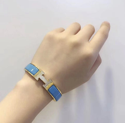 [Saipan]H CLOUD BLUE BRACELET GOLD DIAMOND
