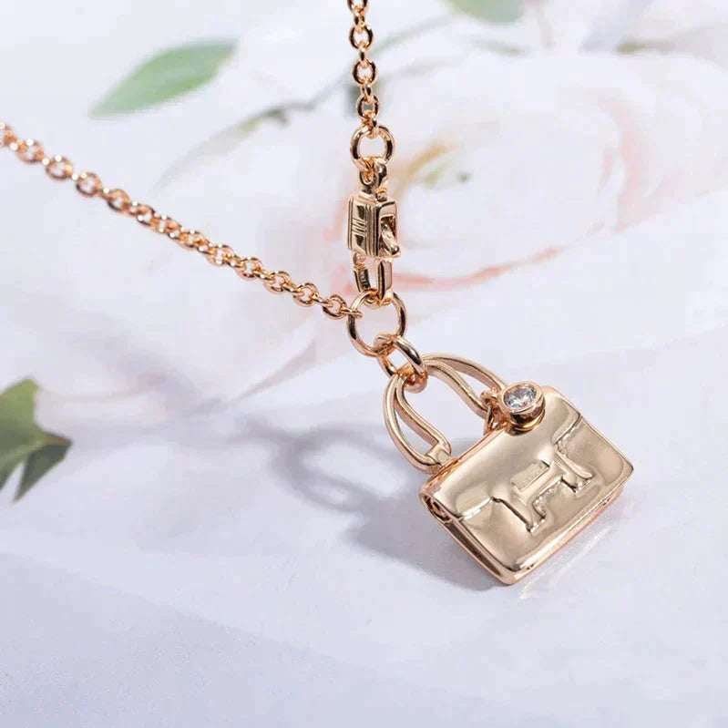 [Saipan]AMULETTE PEDANT ROSE GOLD NECKLACE
