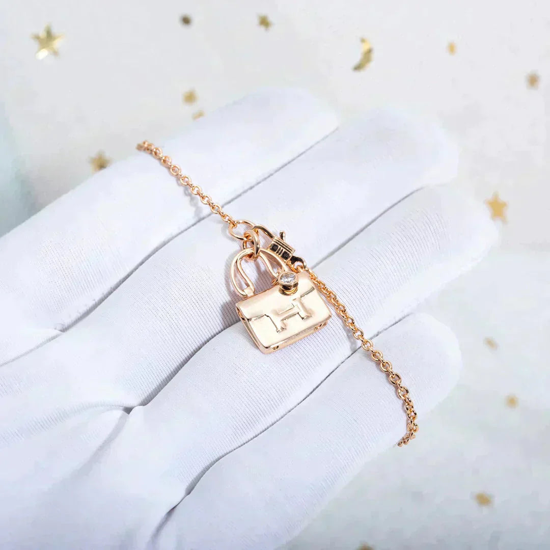 [Saipan]AMULETTE PEDANT ROSE GOLD NECKLACE
