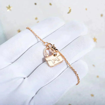 [Saipan]AMULETTE PEDANT ROSE GOLD NECKLACE