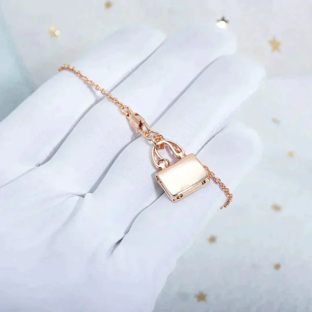 [Saipan]AMULETTE PEDANT ROSE GOLD NECKLACE