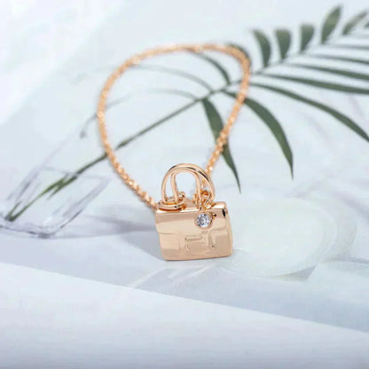 [Saipan]AMULETTE PEDANT ROSE GOLD NECKLACE